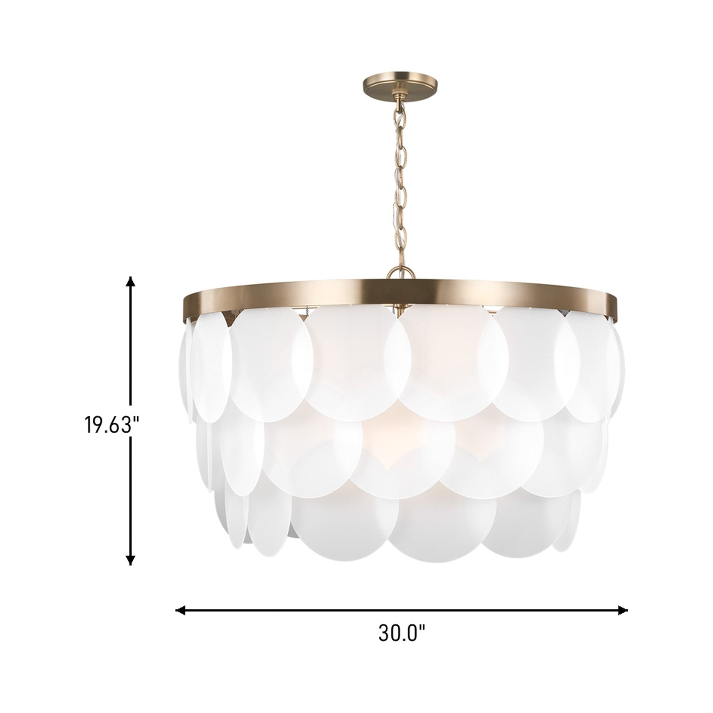 Mellita Pendant Light - line drawing.