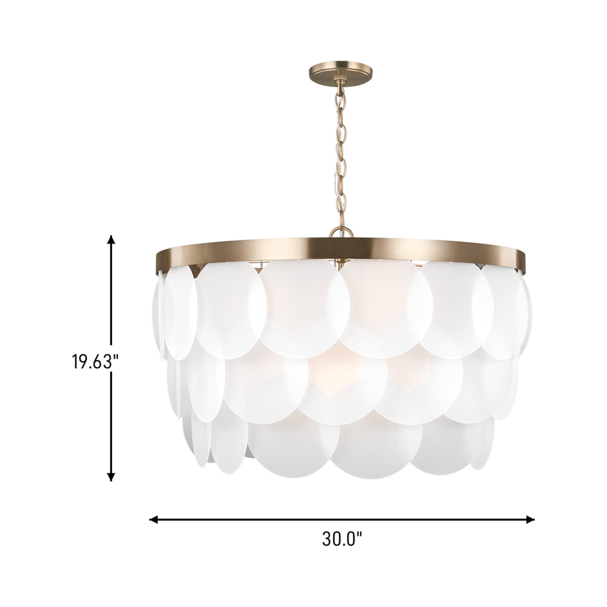 Mellita Pendant Light - line drawing.