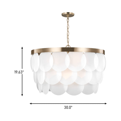 Mellita Pendant Light - line drawing.