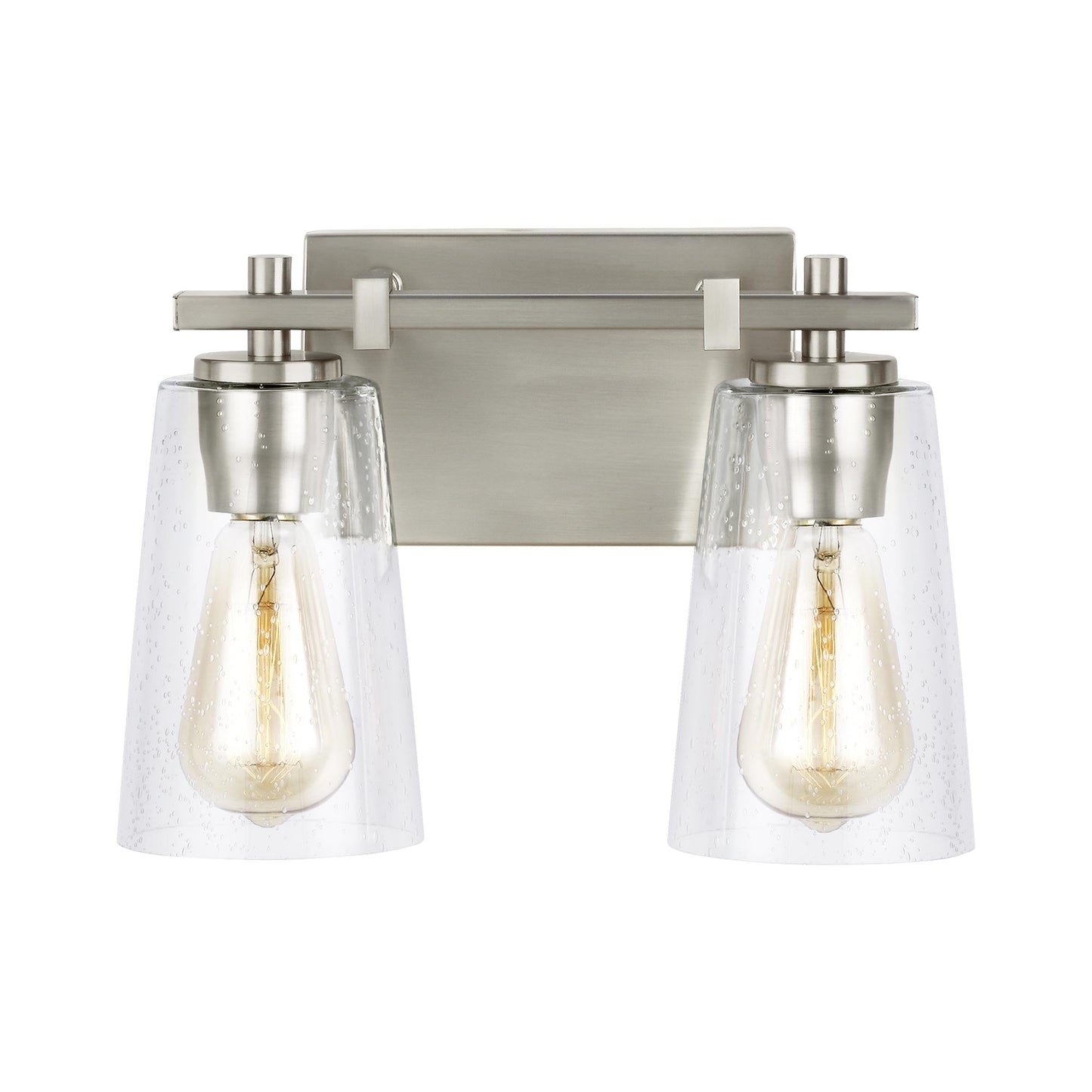 Mercer Bath Vanity Light in Satin Nickel (2-Light).