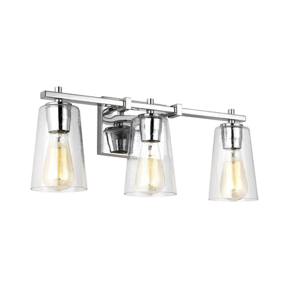 Mercer Bath Vanity Light in Chrome (3-Light).