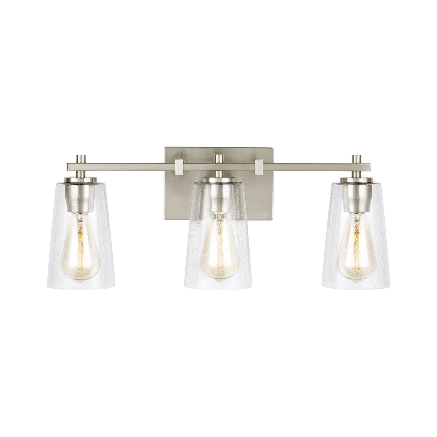 Mercer Bath Vanity Light in Satin Nickel (3-Light).