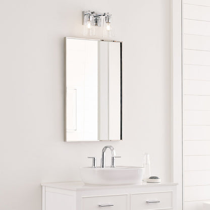 Mercer Bath Vanity Light in bathroom.