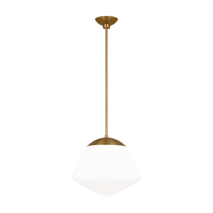 Milne Pendant Light in Burnished Brass (Small).