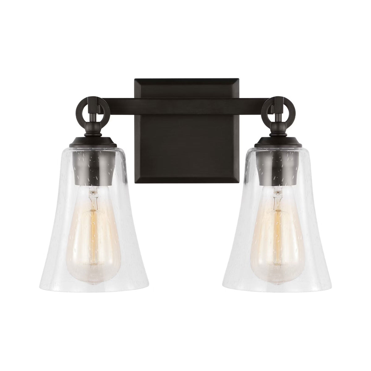 Monterro Bath Vanity Light in Aged Iron (2-Light).