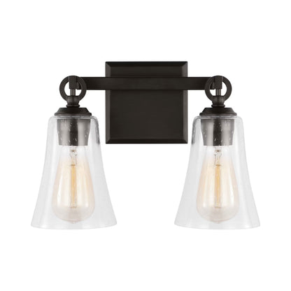 Monterro Bath Vanity Light in Aged Iron (2-Light).