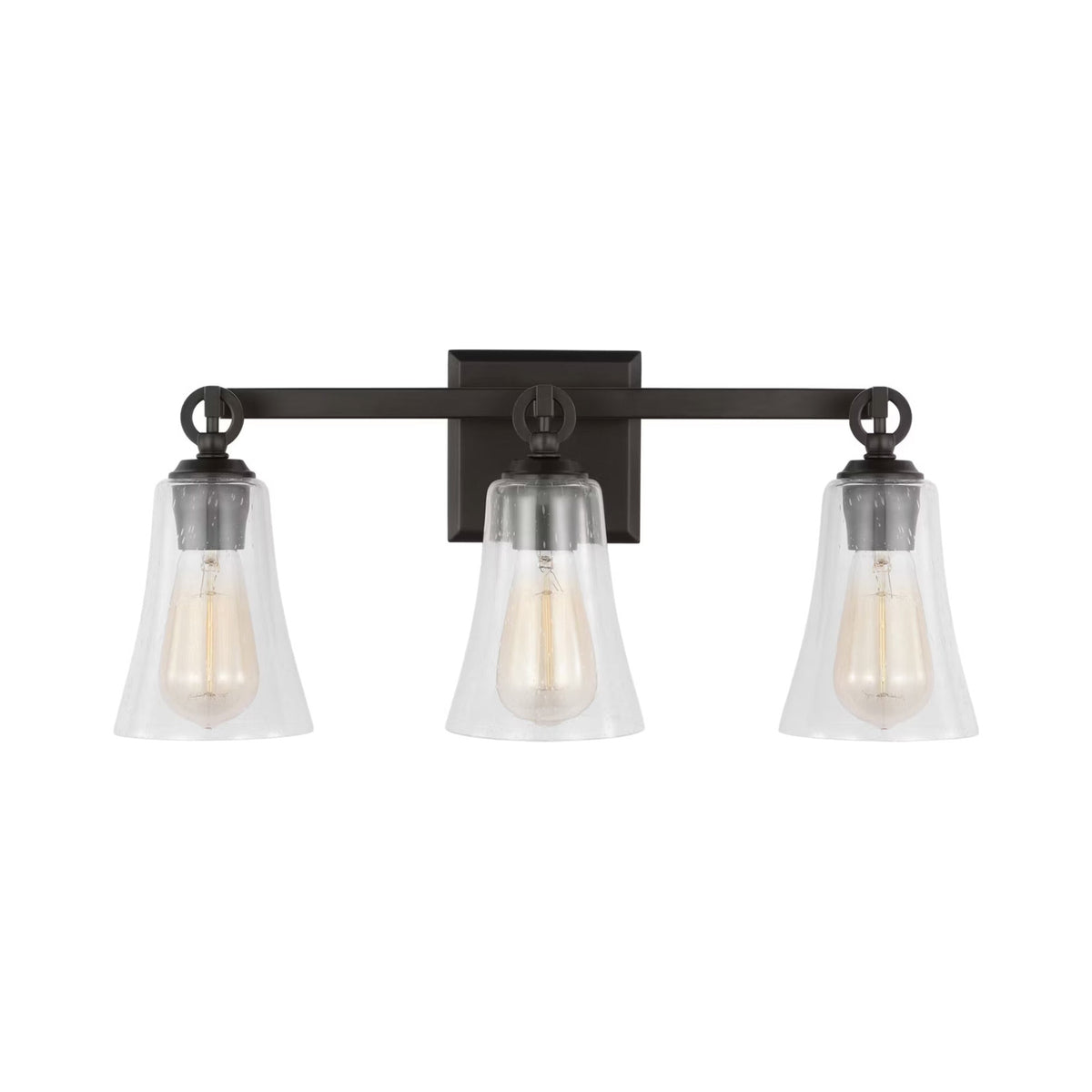 Monterro Bath Vanity Light in Aged Iron (3-Light).