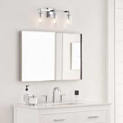 Monterro Bath Vanity Light in bathroom.