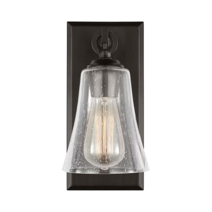 Monterro Bath Wall Light in Aged Iron.