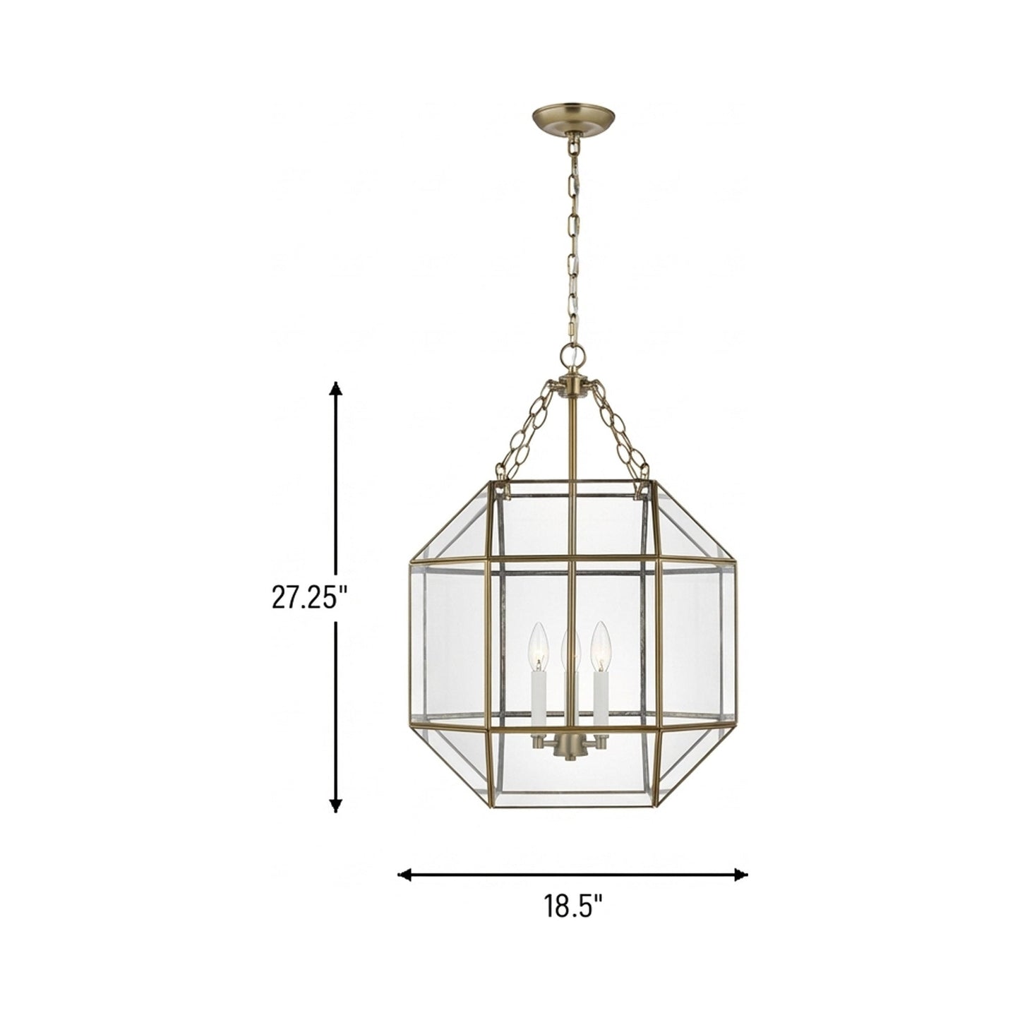 Morrison Pendant Light - line drawing.