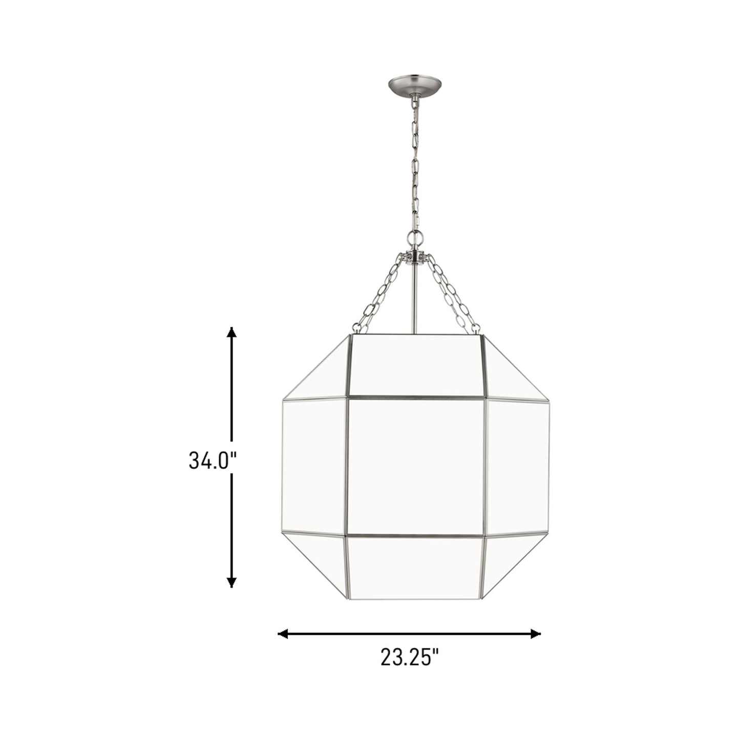 Morrison Pendant Light - line drawing.
