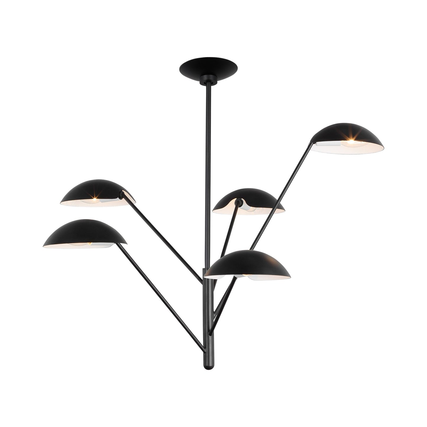 Nevel Tall Chandelier in Detail.