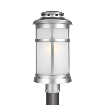Newport Outdoor Post Light in Painted Brushed Steel.
