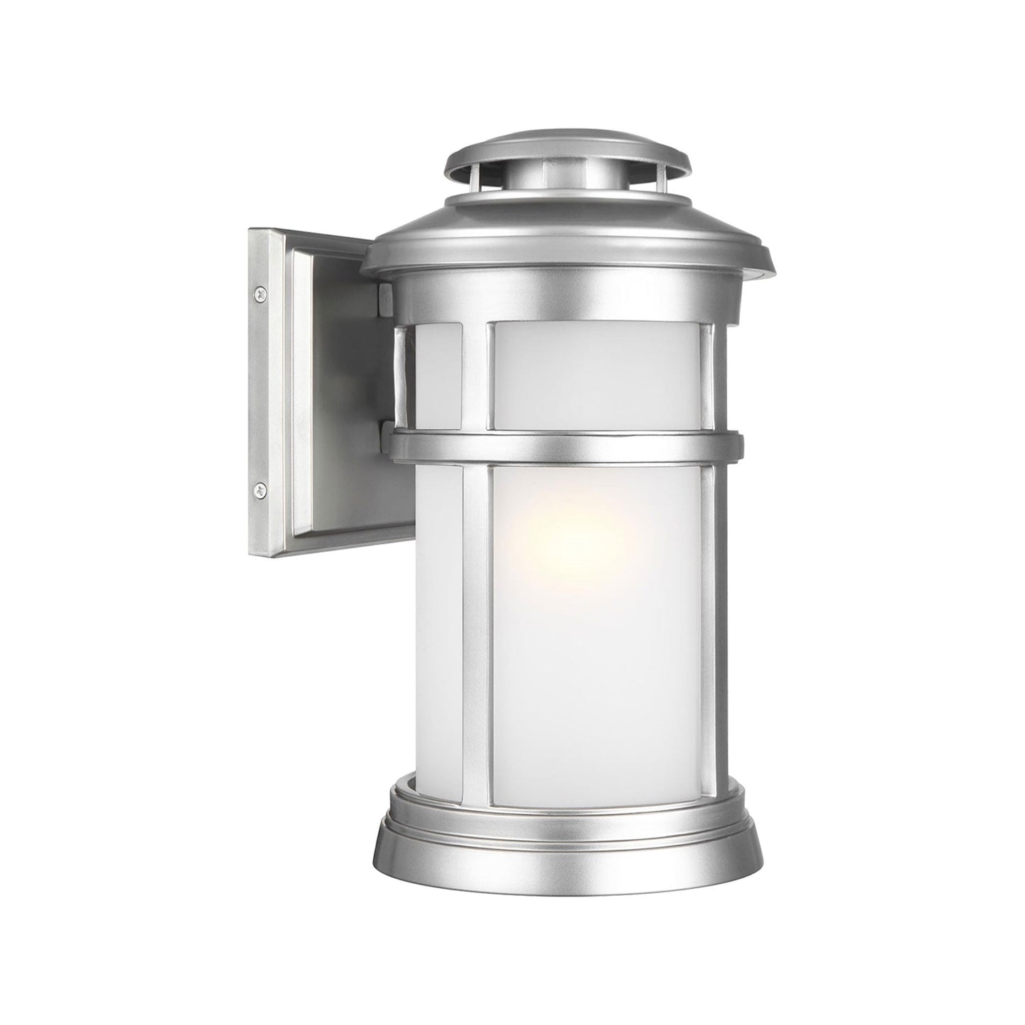 Newport Outdoor Wall Light in Painted Brushed Steel (Small).