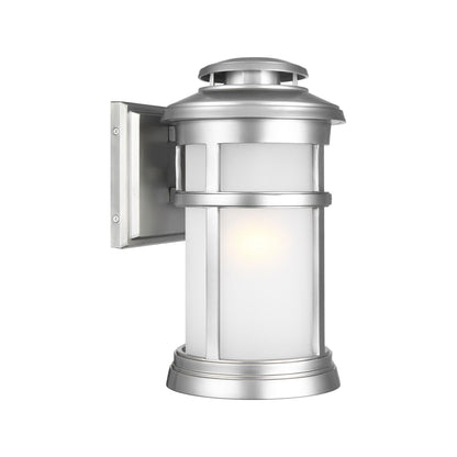 Newport Outdoor Wall Light in Painted Brushed Steel (Small).