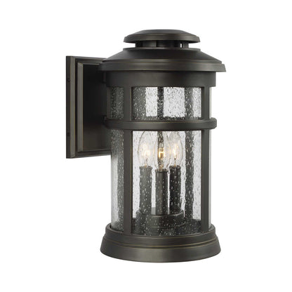 Newport Outdoor Wall Light in Antique Bronze (Medium).
