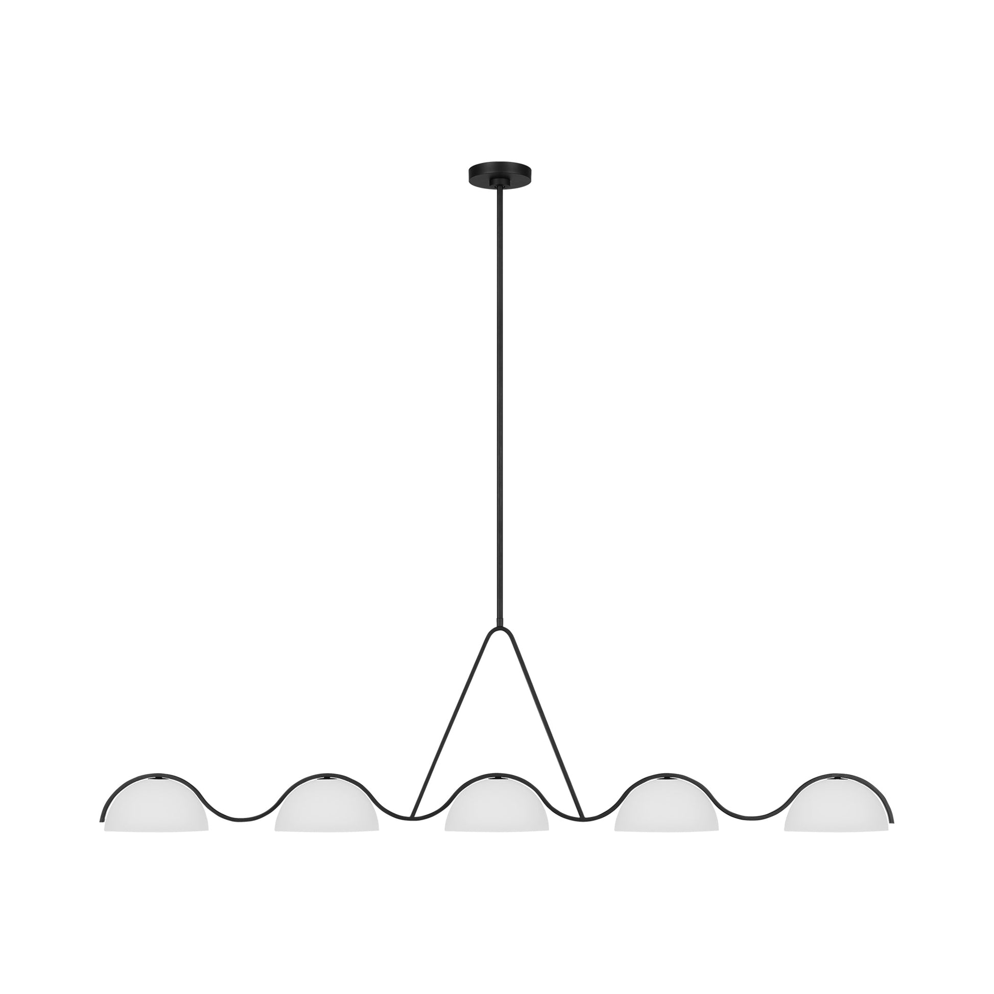 Nido Linear Chandelier in Detail.