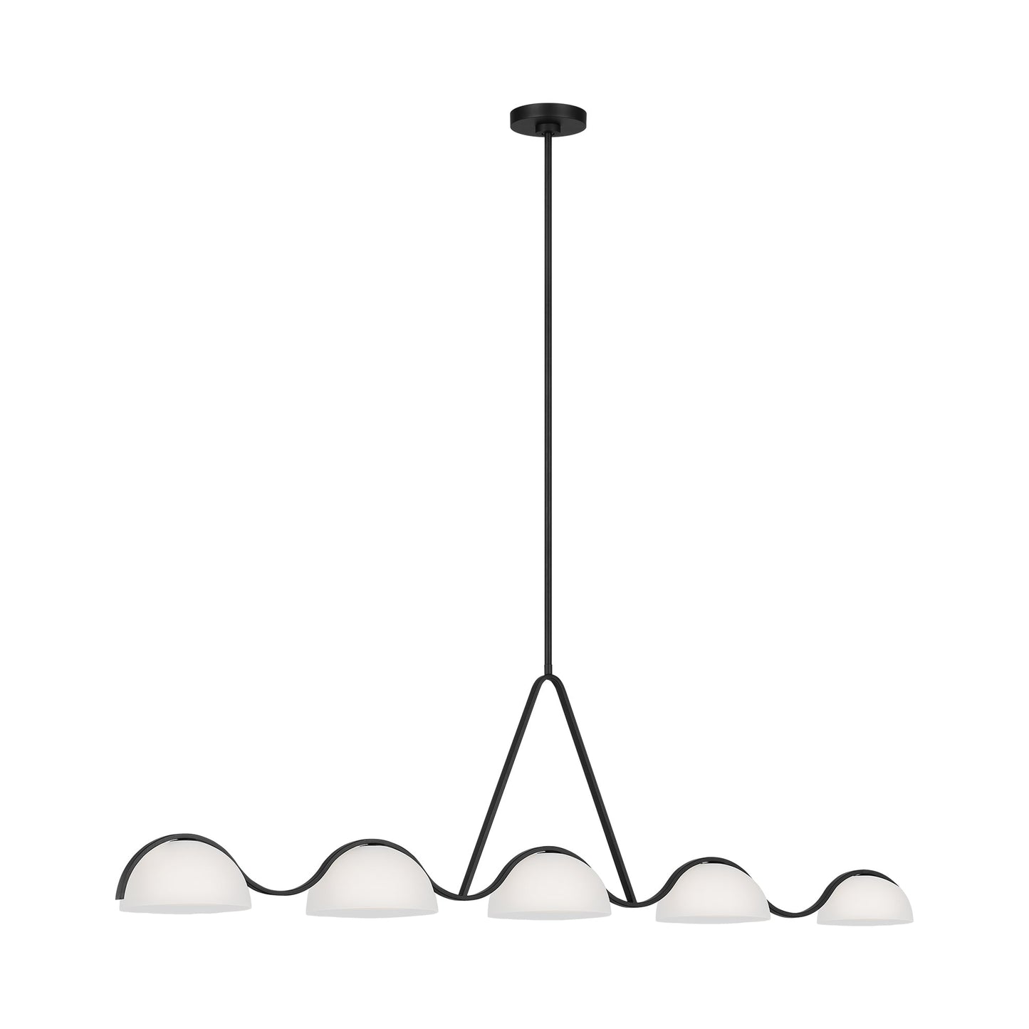 Nido Linear Chandelier in Detail.