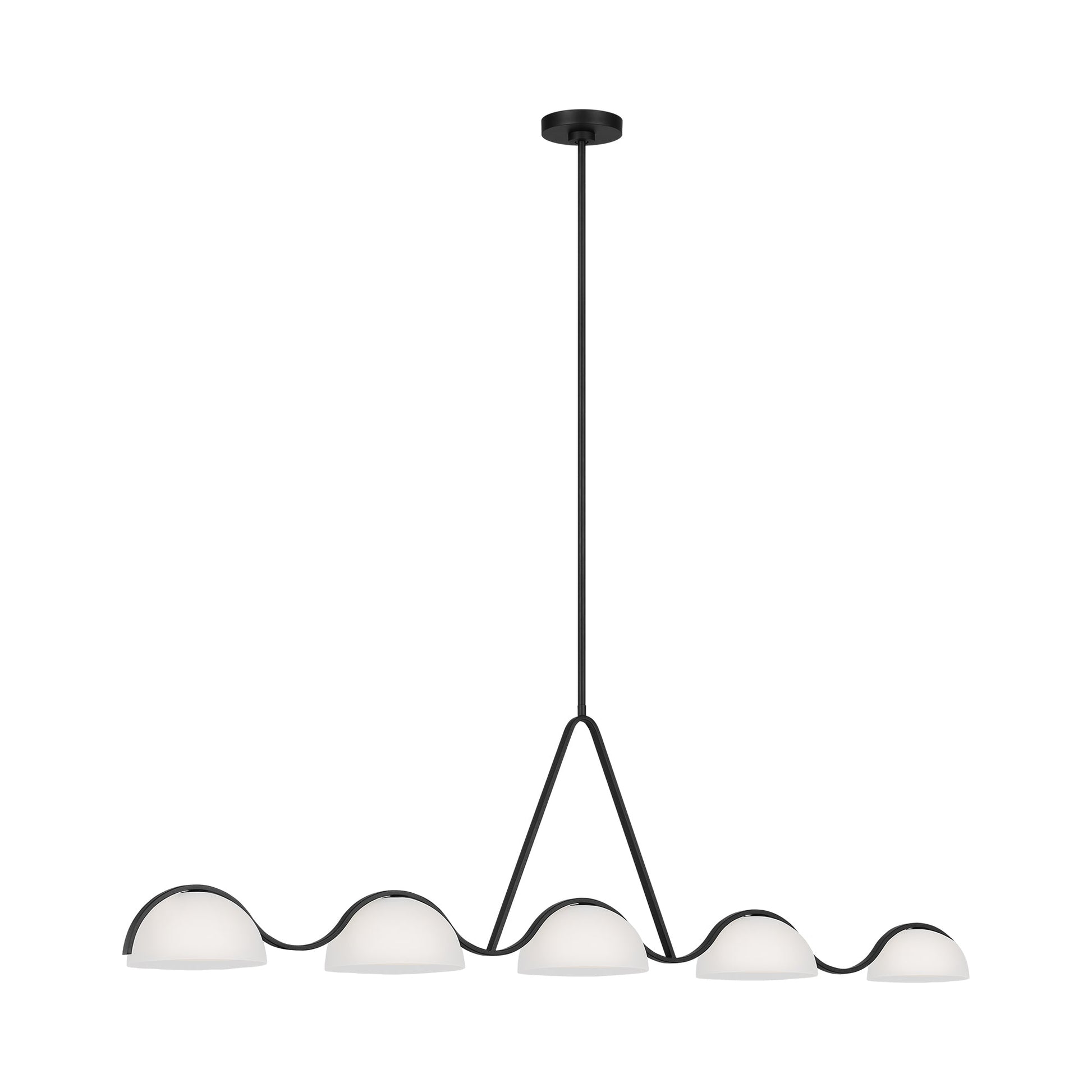 Nido Linear Chandelier in Detail.