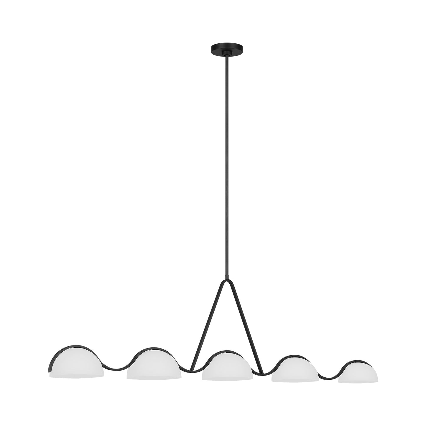 Nido Linear Chandelier in Detail.