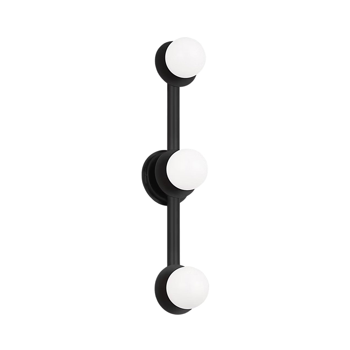 Nodes Bath Vanity Light in Midnight Black (3-Light).