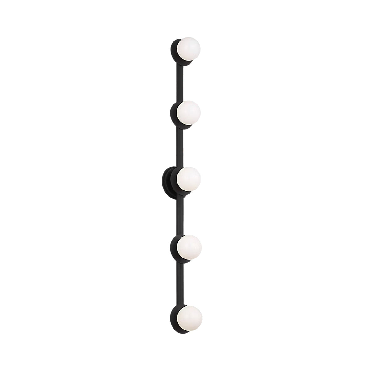 Nodes Bath Vanity Light in Midnight Black (5-Light).