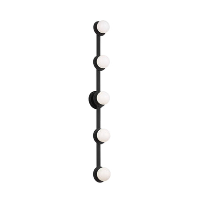 Nodes Bath Vanity Light in Midnight Black (5-Light).