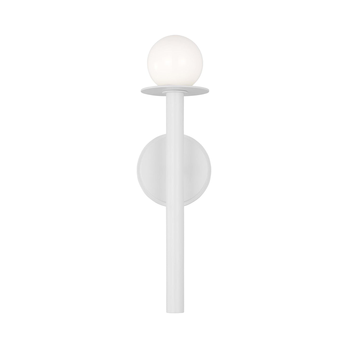 Nodes Bath Wall Light in Matte White (1-Light).
