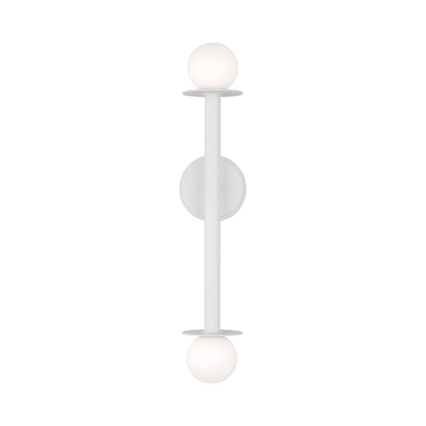 Nodes Bath Wall Light in Matte White (2-Light).
