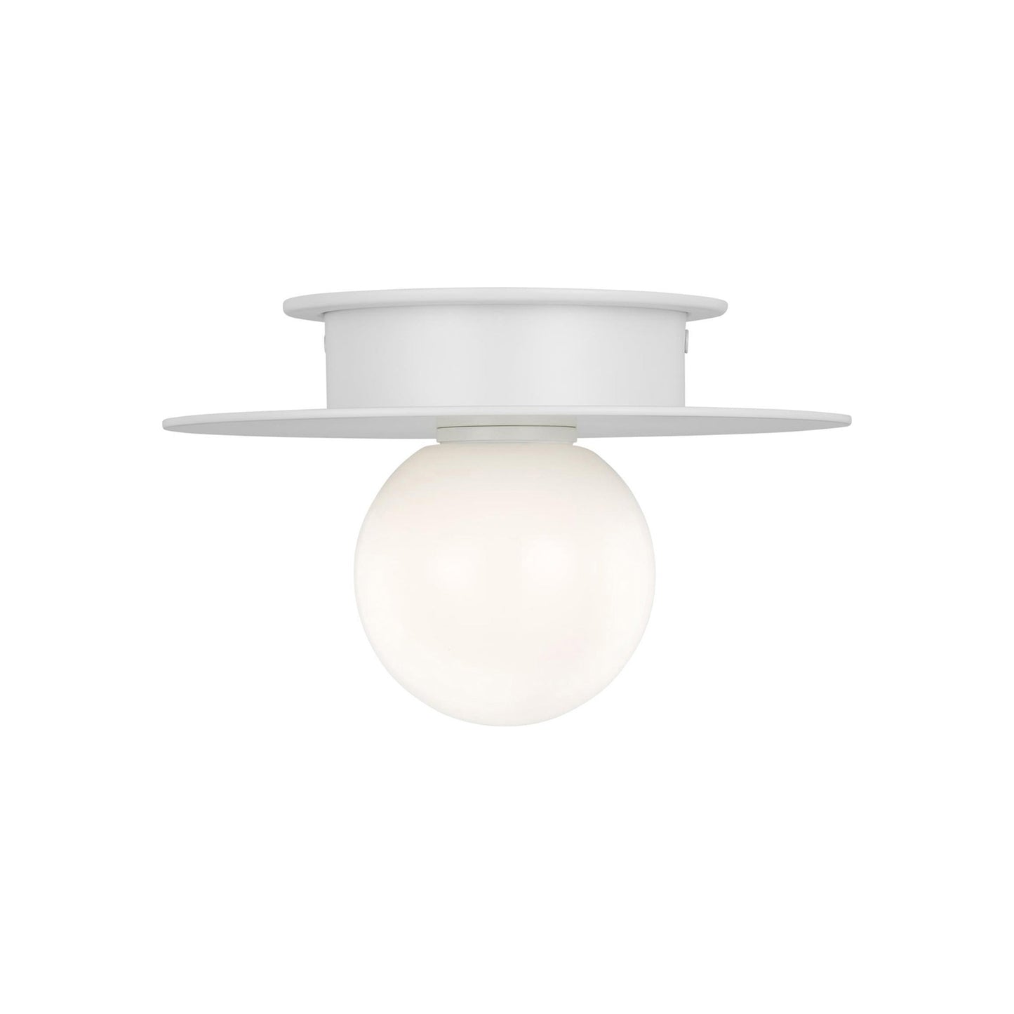 Nodes Flush Mount Ceiling Light in Matte White (Small).