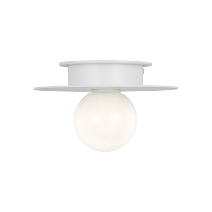 Nodes Flush Mount Ceiling Light in Matte White (Small).