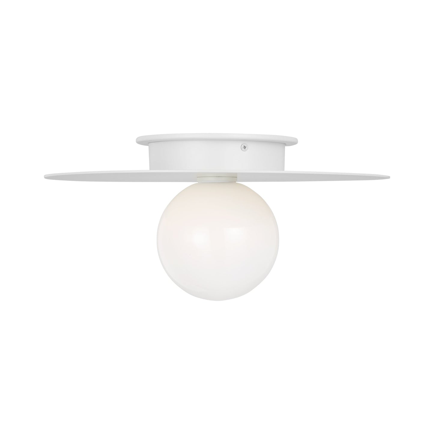 Nodes Flush Mount Ceiling Light in Matte White (Medium).