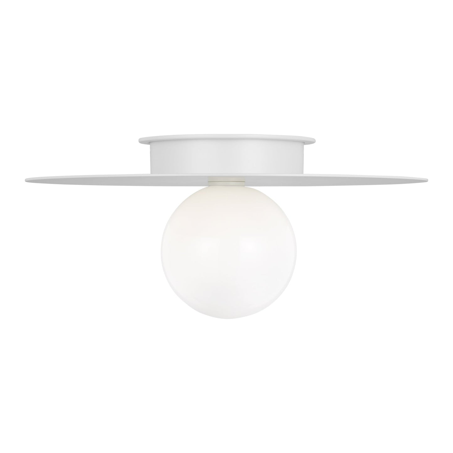 Nodes Flush Mount Ceiling Light in Matte White (Large).