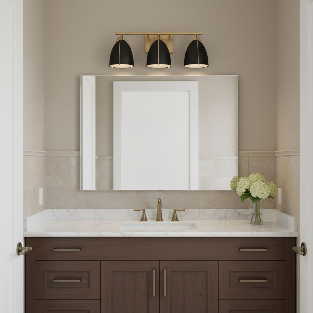 Norman Bath Wall Light in bathroom.