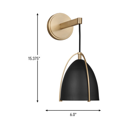 Norman Bath Wall Light - line drawing.
