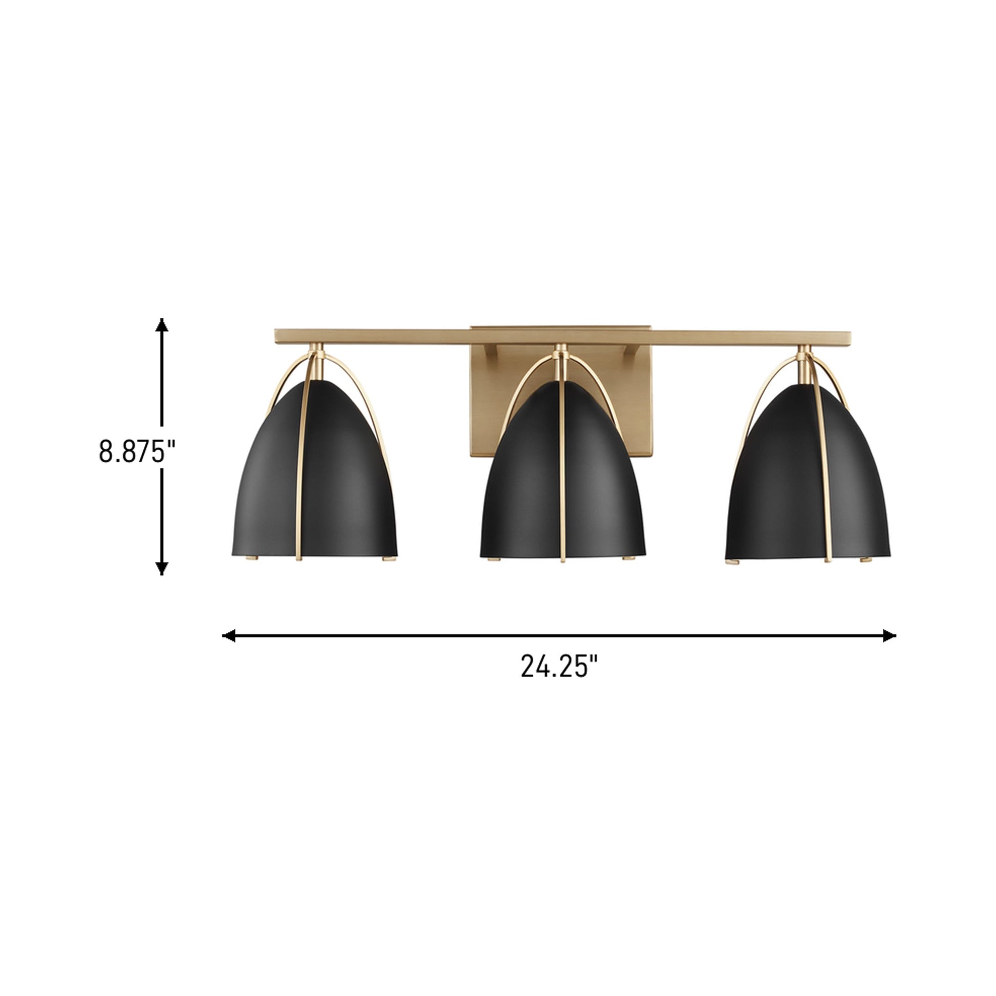 Norman Bath Wall Light - line drawing.