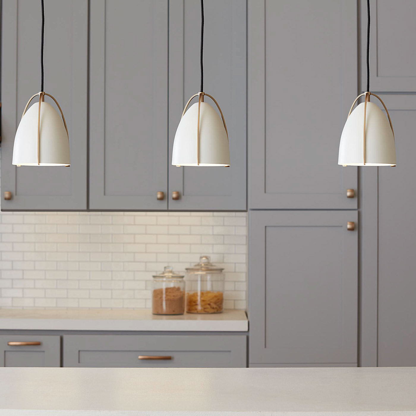 Norman Pendant Light in kitchen.
