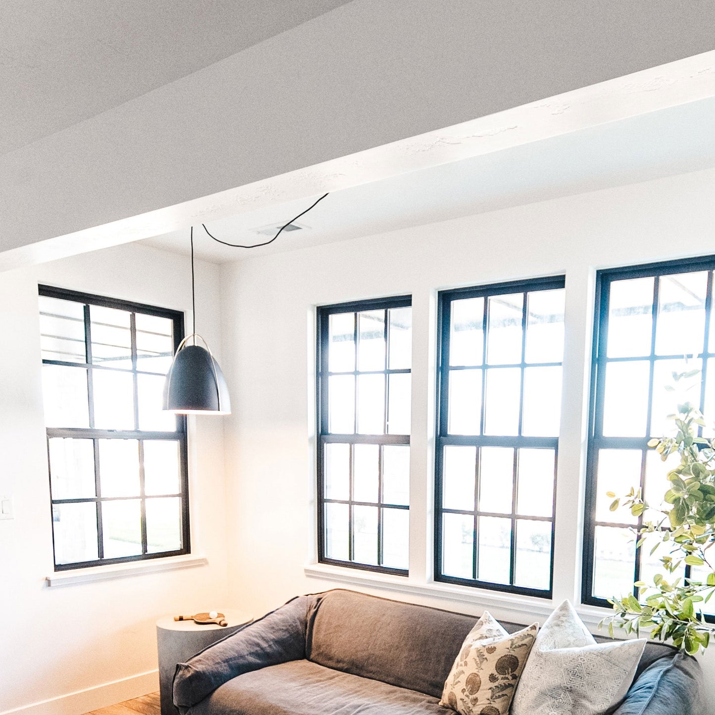 Norman Pendant Light in living room.