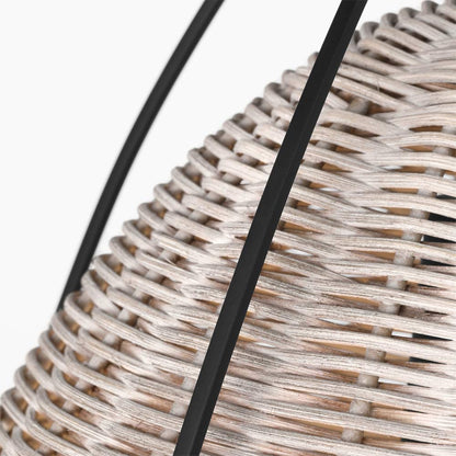 Norman Rattan Pendant Light in Detail.