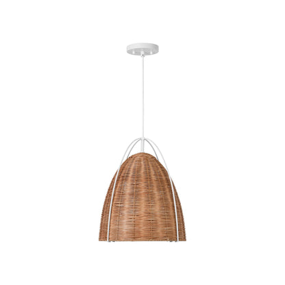 Norman Rattan Pendant Light in Detail.