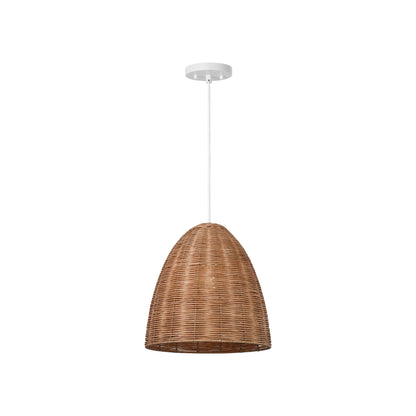 Norman Rattan Pendant Light in Detail.