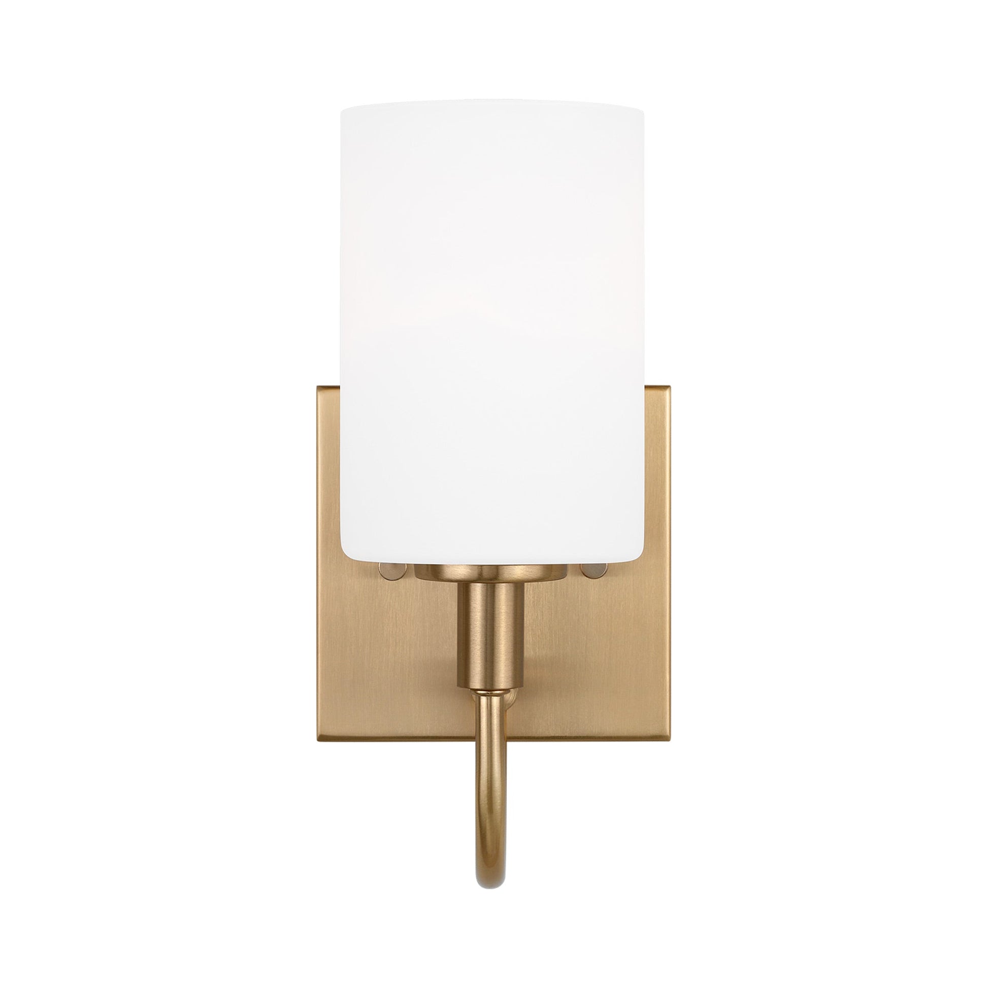 Oak Moore Bath Wall Light in Satin Brass (1-Light).