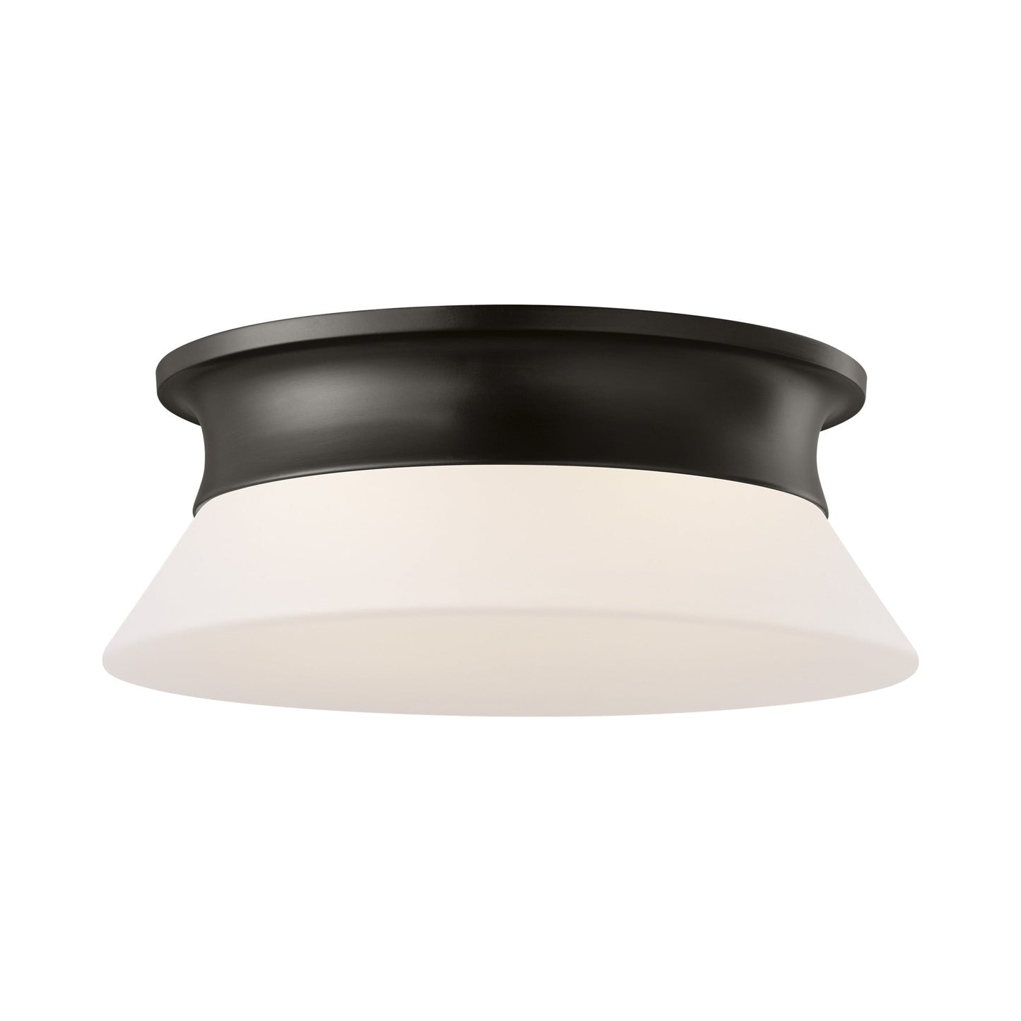 Panos Flush Mount Ceiling Light in Aged Iron.