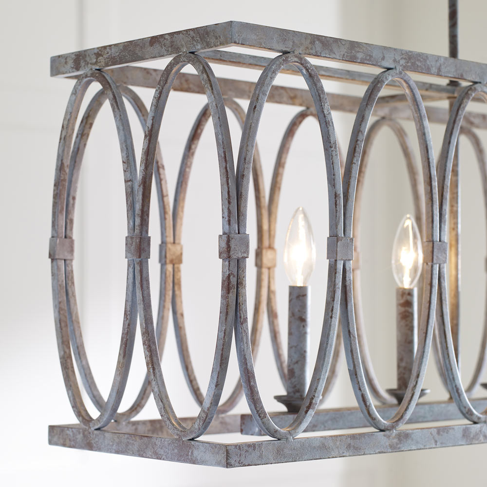 Patrice Linear Chandelier in Detail.