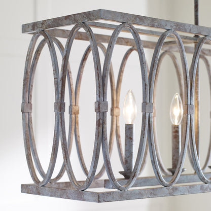 Patrice Linear Chandelier in Detail.