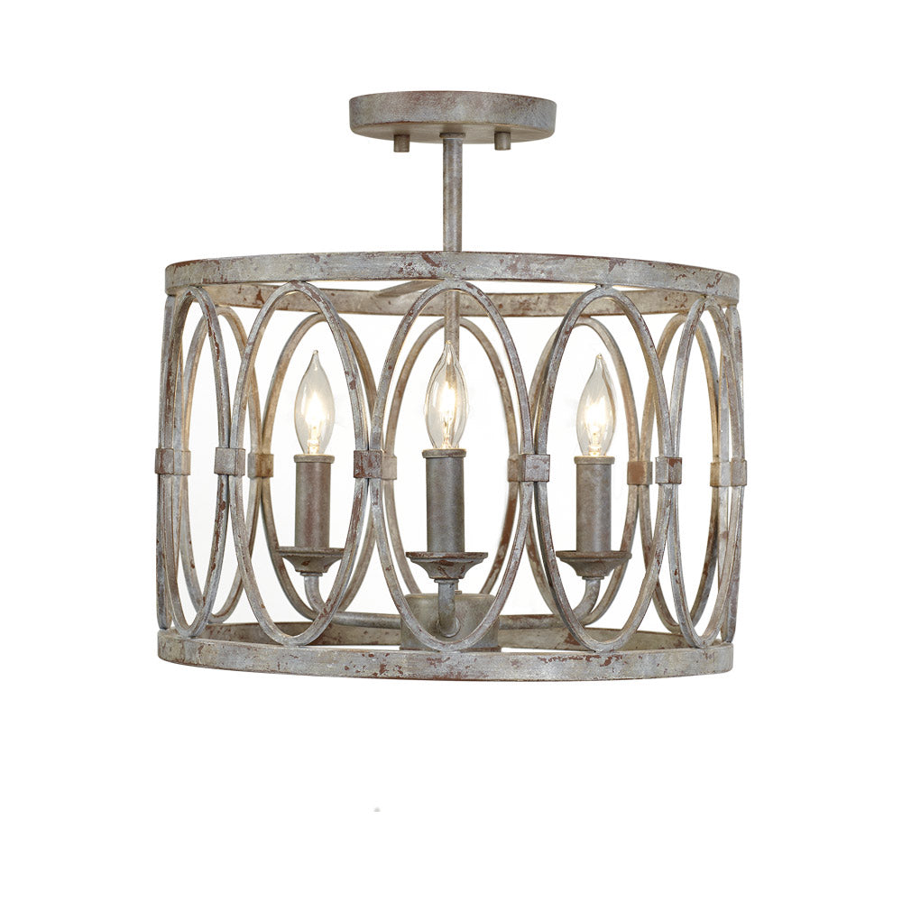 Patrice Semi-Flush Mount Ceiling Light in Detail.