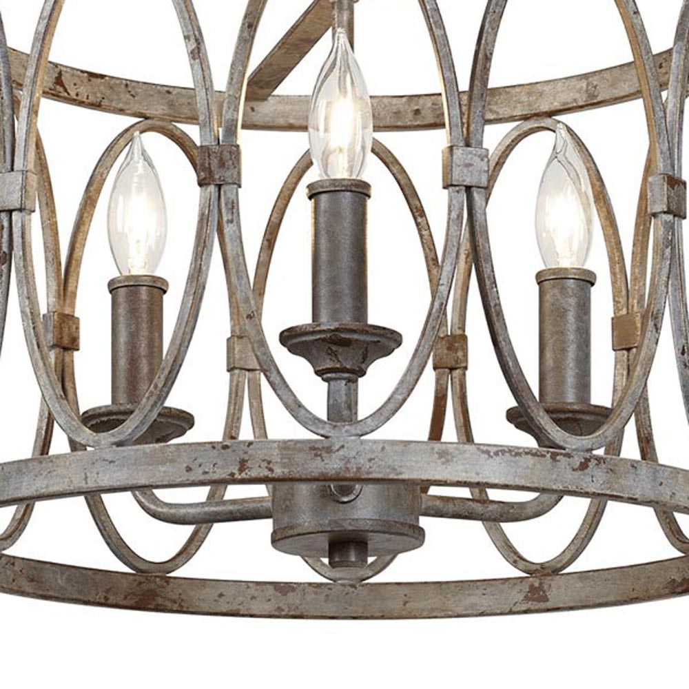 Patrice Semi-Flush Mount Ceiling Light in Detail.