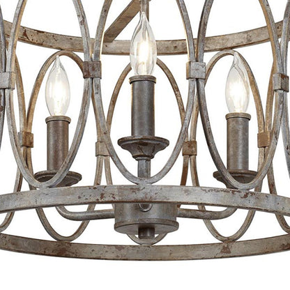 Patrice Semi-Flush Mount Ceiling Light in Detail.