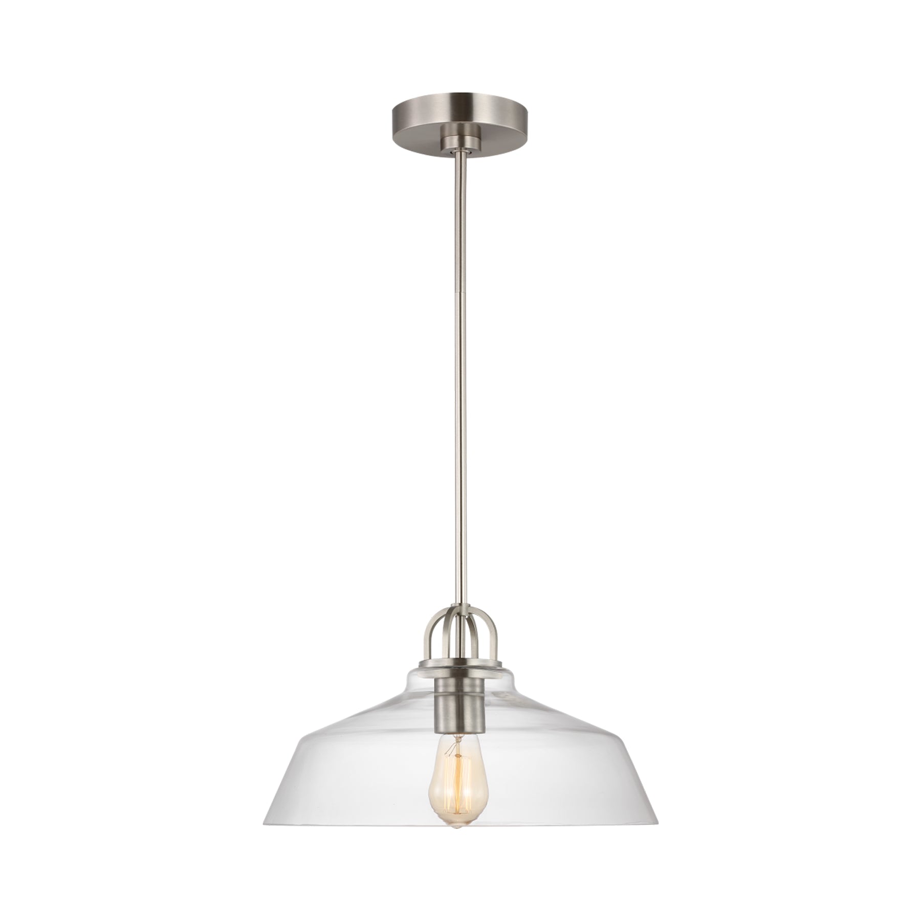 Payton Pendant Light in Brushed Steel (Small).