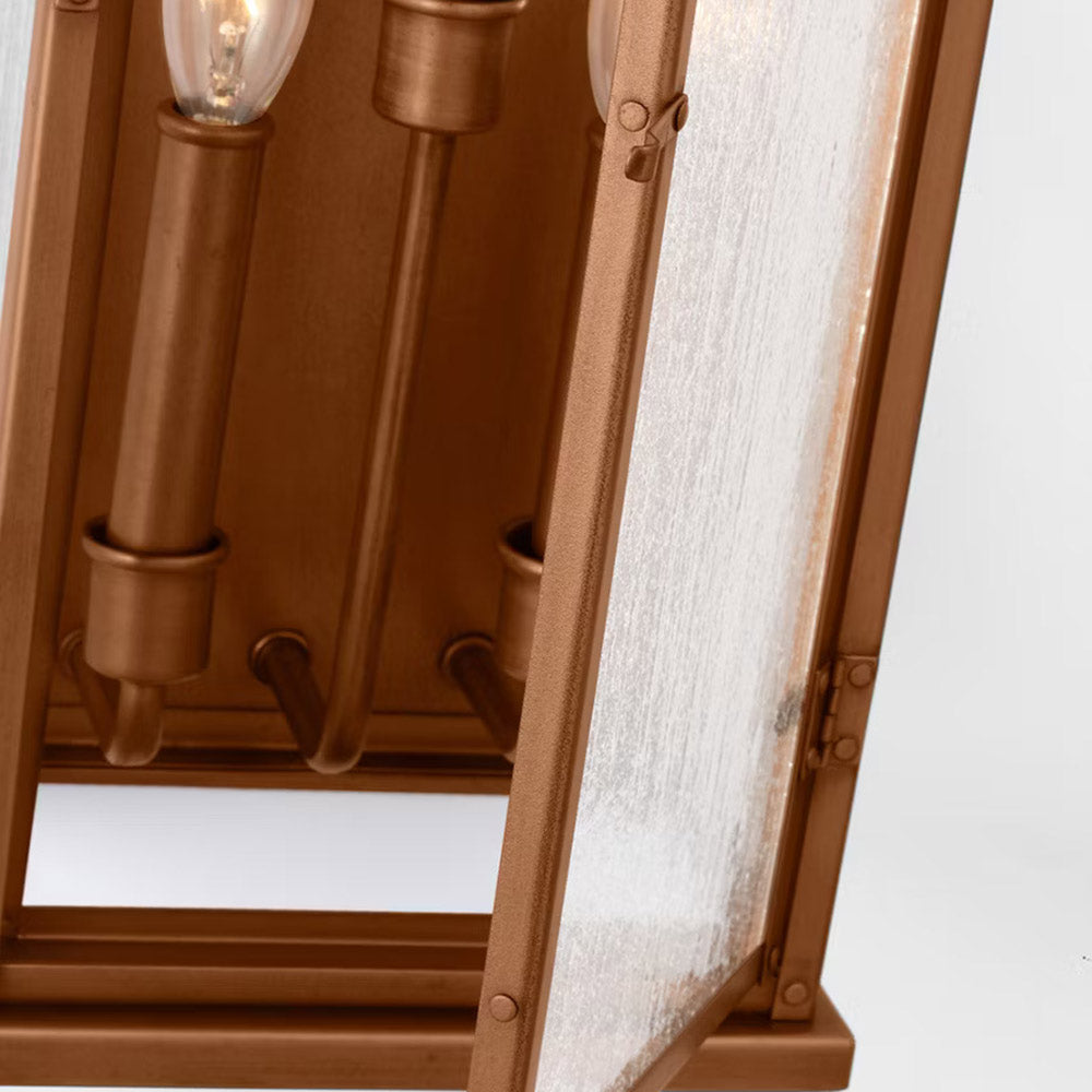Pediment Outdoor Wall Light in Detail.